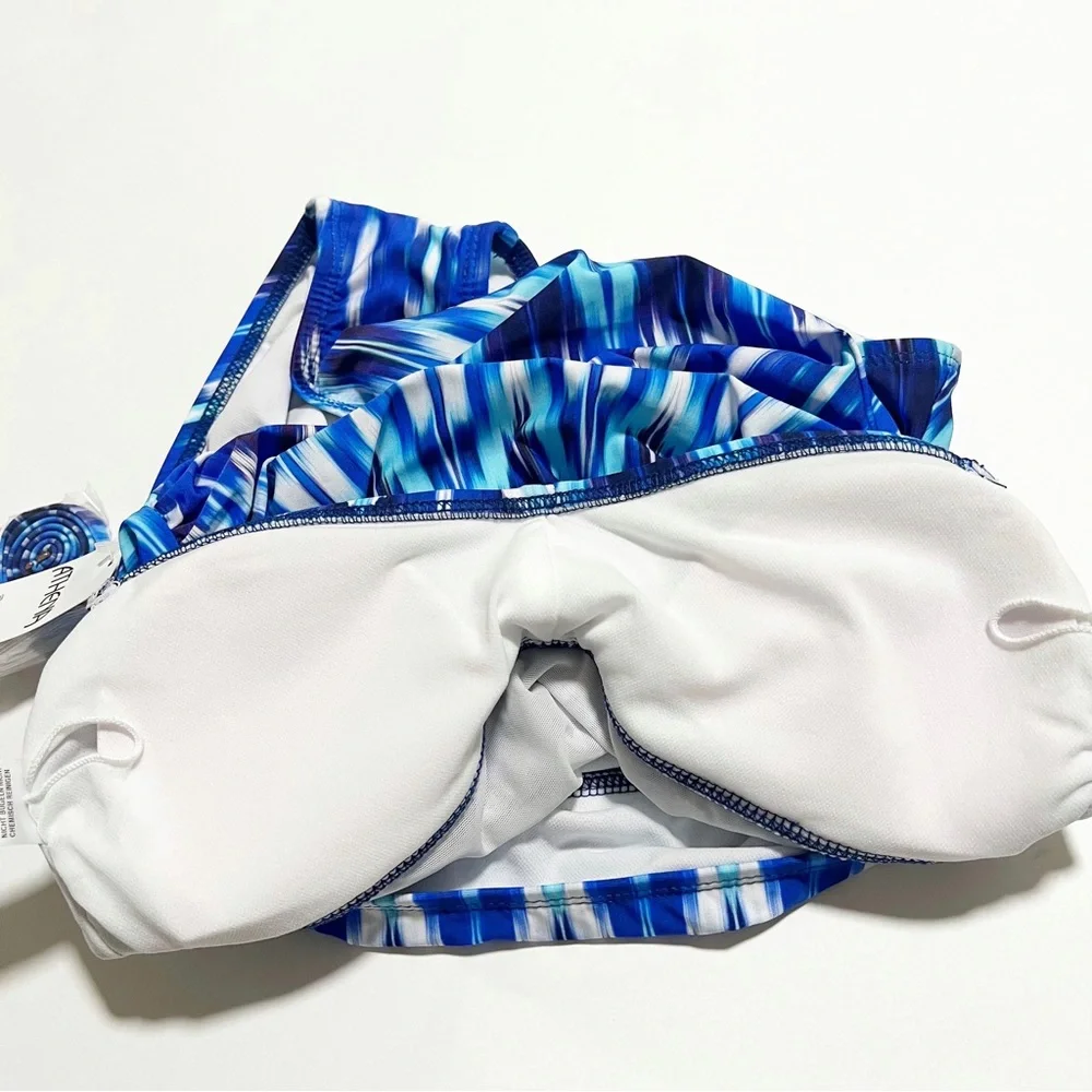 NEW Athena Twist Bandeau Halter Swimsuit